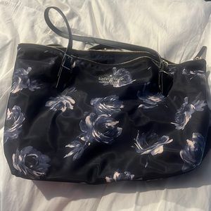 Kate Spade floral zip top shoulder bag